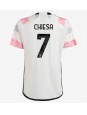 Moški Nogometna dresi replika Juventus Federico Chiesa #7 Gostujoči 2023-24 Kratek rokav